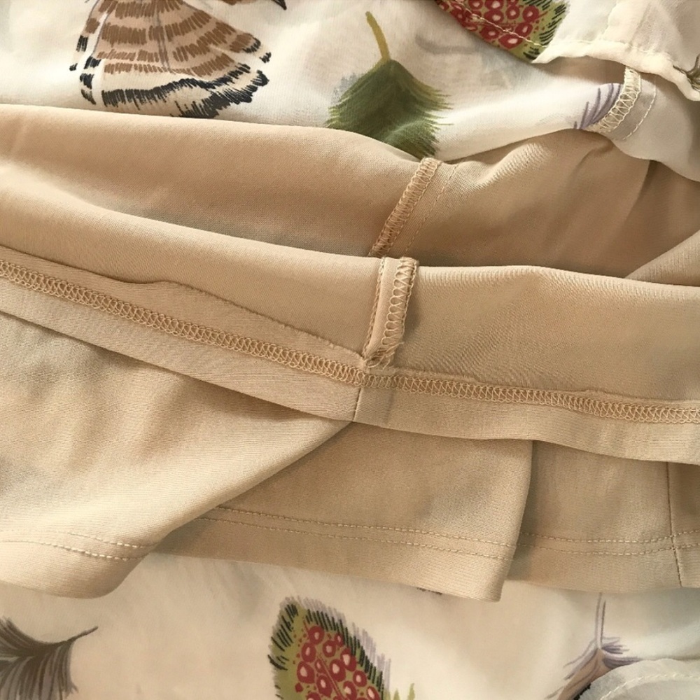 Show Me Your Mumu Tan Feather Print Dress - Picture 5 of 6